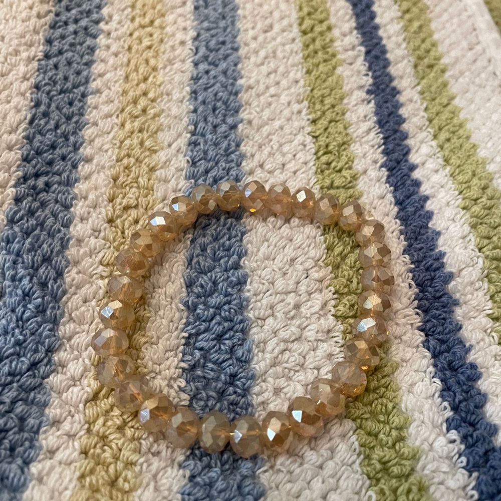 Faceted Beaded Stretch Bracelet